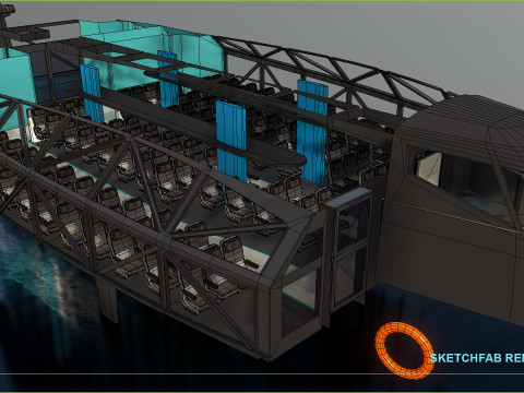 Artemis hydrofoil electric ferry EF 24 3Dモデル