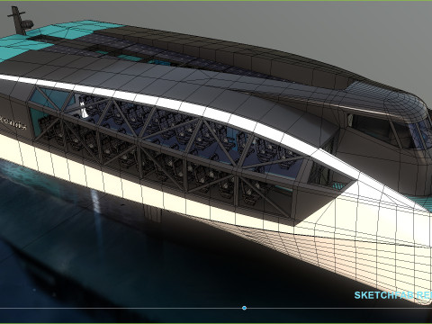 Artemis hydrofoil electric ferry EF 24 3Dモデル