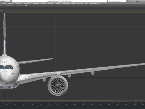 Airbus A350 1000 Home livery 3D 모델