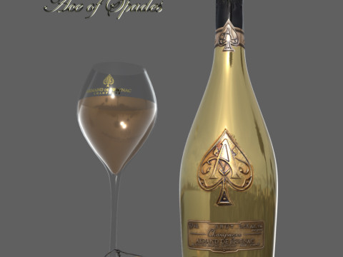 Armand De Brignac Ace of Spades 3Dモデル