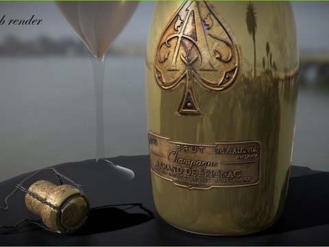 Armand De Brignac Ace of Spades 3D Модель