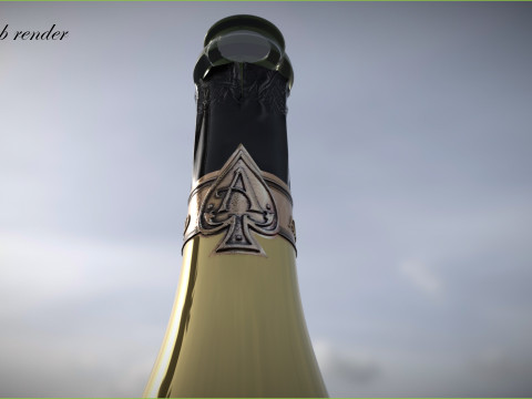 Armand De Brignac Ace of Spades 3D Модель