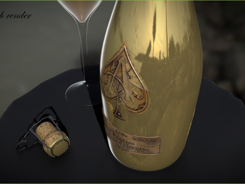 Armand De Brignac Ace of Spades 3D Модель