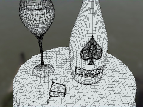 Armand De Brignac Ace of Spades 3D Модель