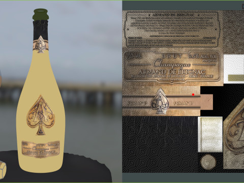 Armand De Brignac Ace of Spades 3D Модель