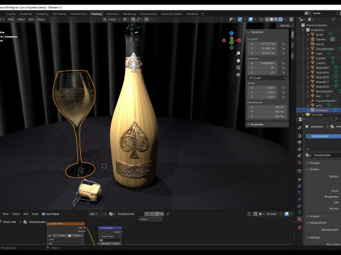 Armand De Brignac Ace of Spades 3D Модель