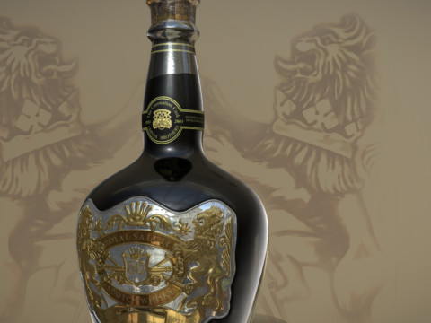 Scotch Whisky Royal Salute 50 Year Old 3D Модель