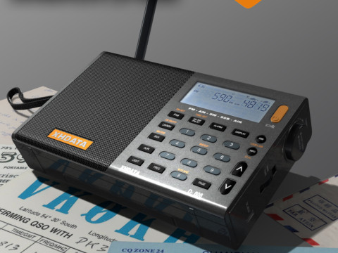 XHDATA D-808 Multi Band Portable Radio 3D 모델