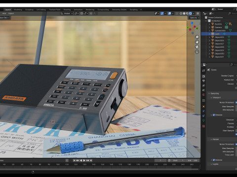 XHDATA D-808 Multi Band Portable Radio Modelo 3D
