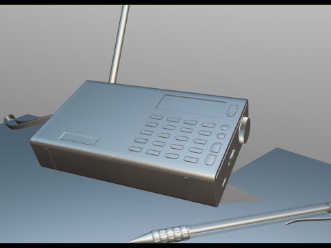 XHDATA D-808 Multi Band Portable Radio Modelo 3D