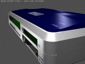 sweex external card reader 3D Model