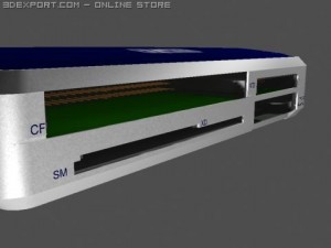 sweex external card reader 3D Model