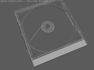 cd case 3D मॉडल