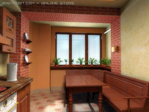 cucina italia Modello 3D .c4d .max .obj .3ds .fbx .stl .blend