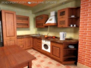 kitchen italy Model 3D