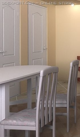 table chair door 3D Модель .c4d .max .obj .3ds .fbx .stl .blend 