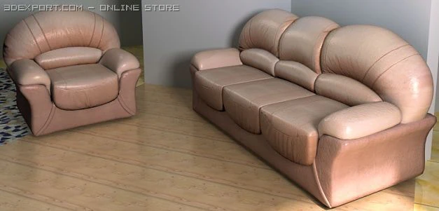 divan sofa sienna   armchair 3D Model .c4d .max .obj .3ds .fbx .stl .blend 