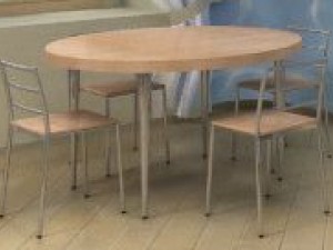 kitchen table + chair Model 3D