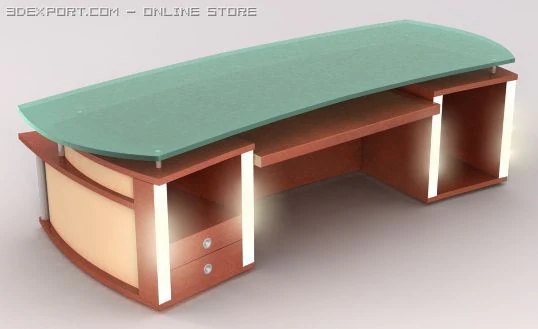 table for music studio 3D Model .c4d .max .obj .3ds .fbx .stl .blend