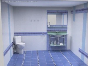 повний проект ванної кімнати 3D Модель