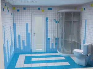 повний проект ванної кімнати 3D Модель