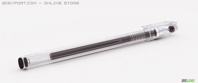 gel pen 3D Модель .c4d .max .obj .3ds .fbx .stl .blend 
