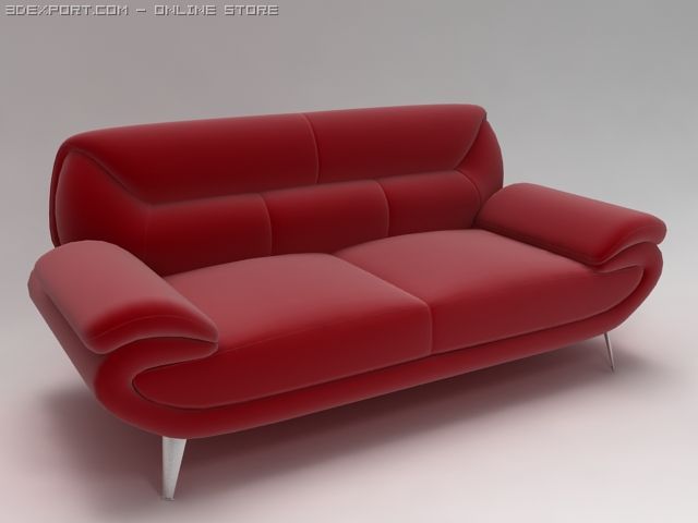 sofa 3D Модель .c4d .max .obj .3ds .fbx .stl .blend 