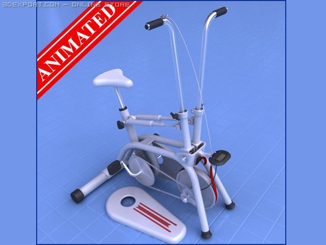 cycling machine 3D Model .c4d .max .obj .3ds .fbx .stl .blend