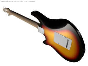electric guitar ritm  solo 3D Модель