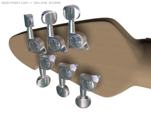 electric guitar ritm  solo 3D Модель