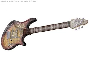 electric guitar ritm  solo 3D Model