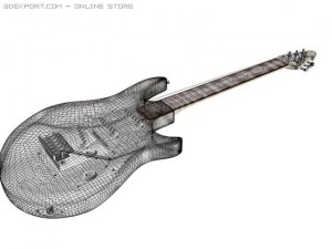 electric guitar ritm  solo 3D Модель