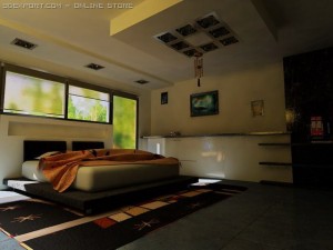 bedroom high tech minimalism 3D Model