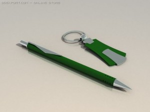 pen and trinket Model 3D