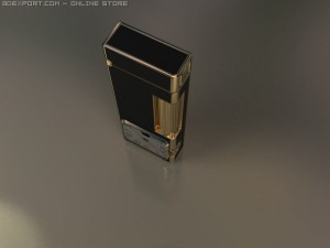 fashion lighter with clocks 3D Модель