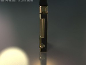 fashion lighter with clocks 3D Модель