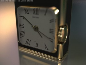 fashion lighter with clocks 3D Модель