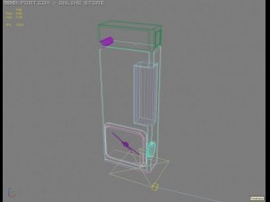 fashion lighter with clocks 3D Модель