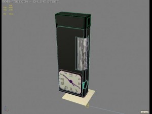 fashion lighter with clocks 3D Модель