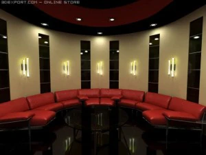private cinema hall 3D Model
