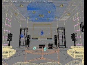 private cinema hall Modelo 3D