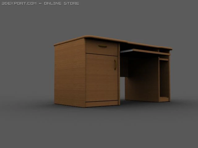 computer table 3D Model .c4d .max .obj .3ds .fbx .stl .blend 