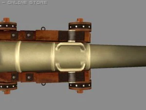 3d ships cannon ship 3D Model