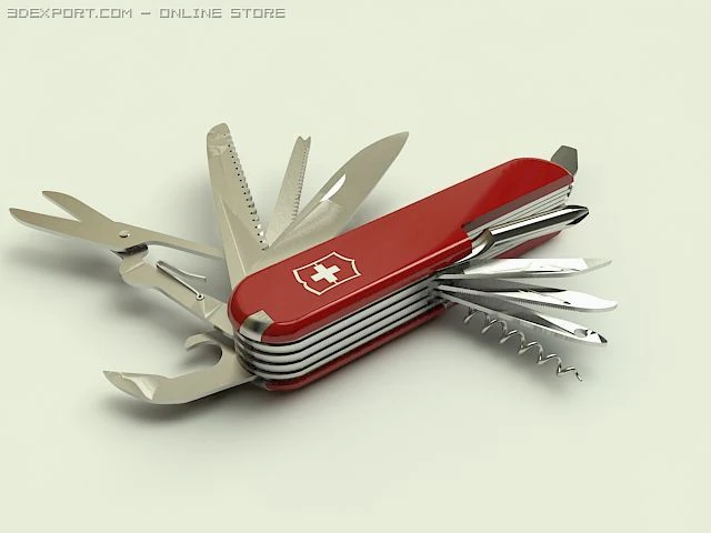 penknife 3D Model .c4d .max .obj .3ds .fbx .stl .blend 