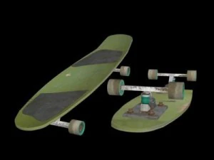 monopatín Modelo 3D