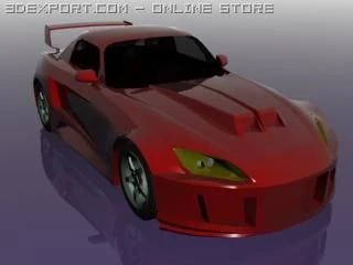 honda s2000 3D Model .c4d .max .obj .3ds .fbx .stl .blend