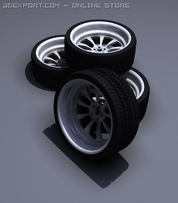 m5 wheels 3D 모델 .c4d .max .obj .3ds .fbx .stl .blend 