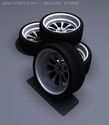 ruote m5 Modello 3D .c4d .max .obj .3ds .fbx .stl .blend