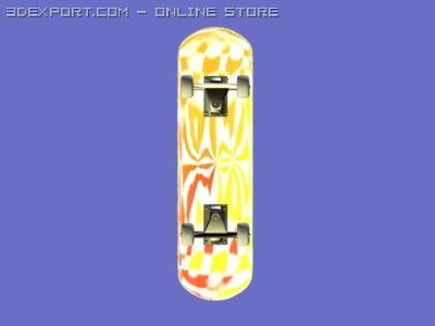 3d skateboard Modello 3D .c4d .max .obj .3ds .fbx .stl .blend 