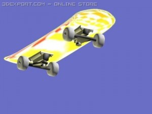 3d skateboard Modello 3D